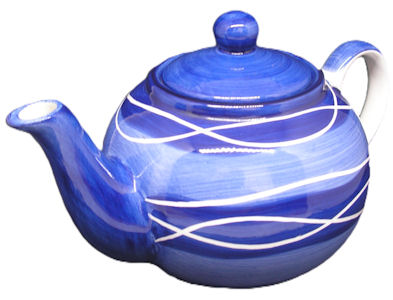 Blue |Swirls Teapot