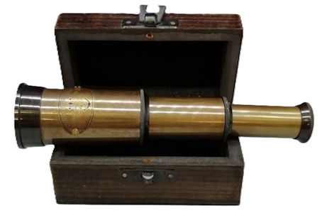 Victorian style marine telescope